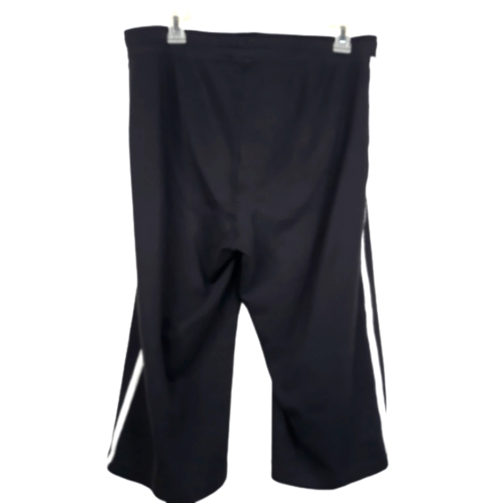 Women Large Jogging Yoga Gym Capris Crop Elastic Waist Pants Cotton Blend - Picture 3 of 6